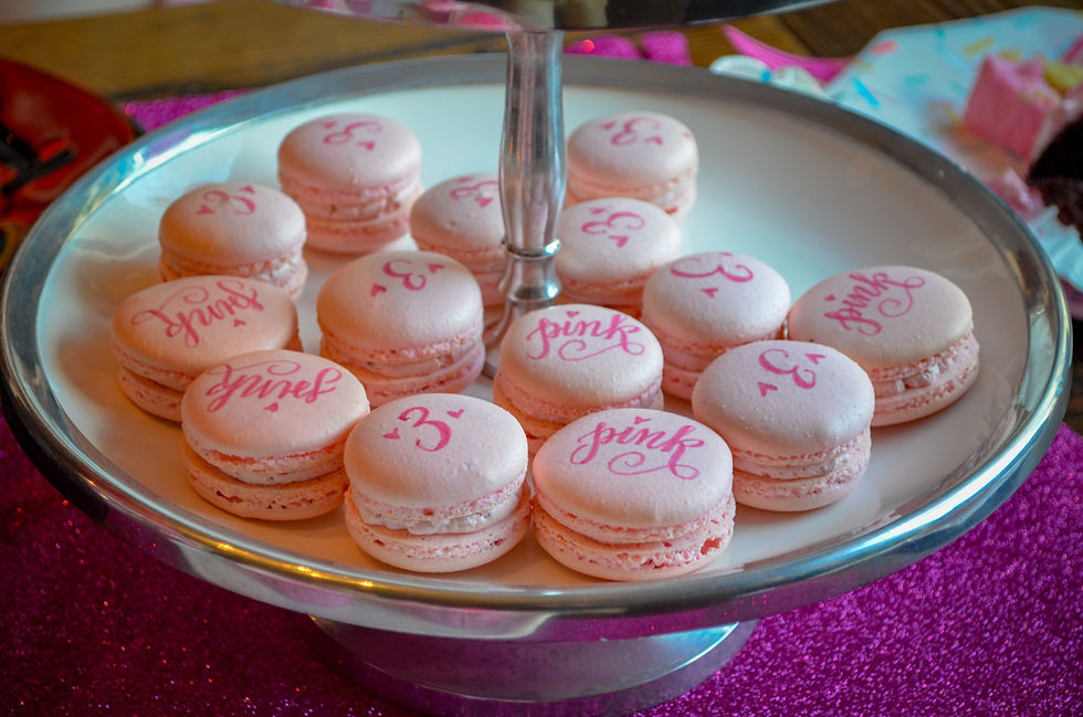 birthday macarons