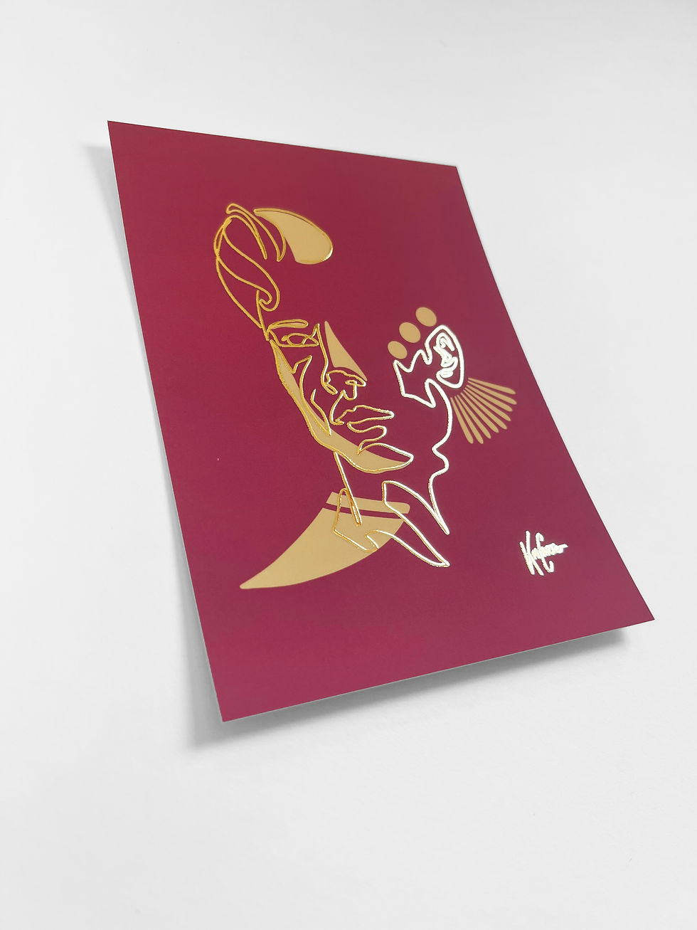 Thumbnail: Arthur - Patterned Foil Postcard