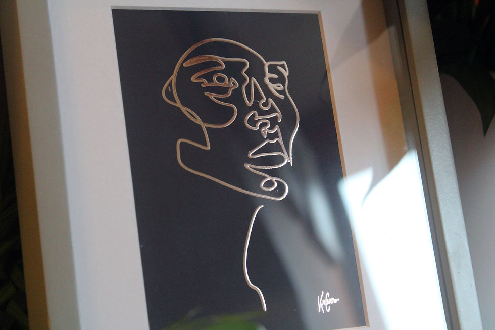 Thumbnail: Ivy - Silver Foil Postcard