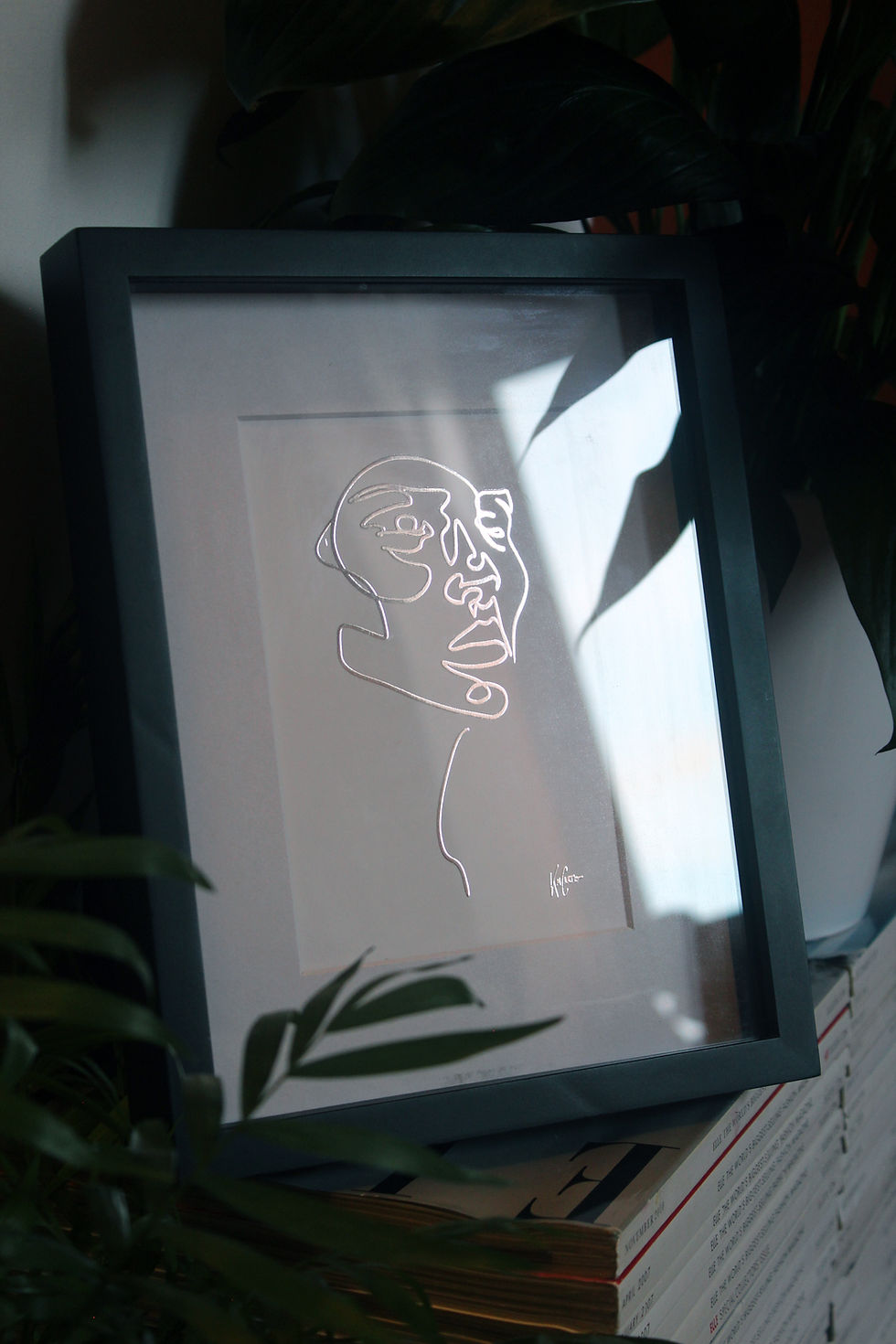 Thumbnail: Ivy - Silver Foil Postcard