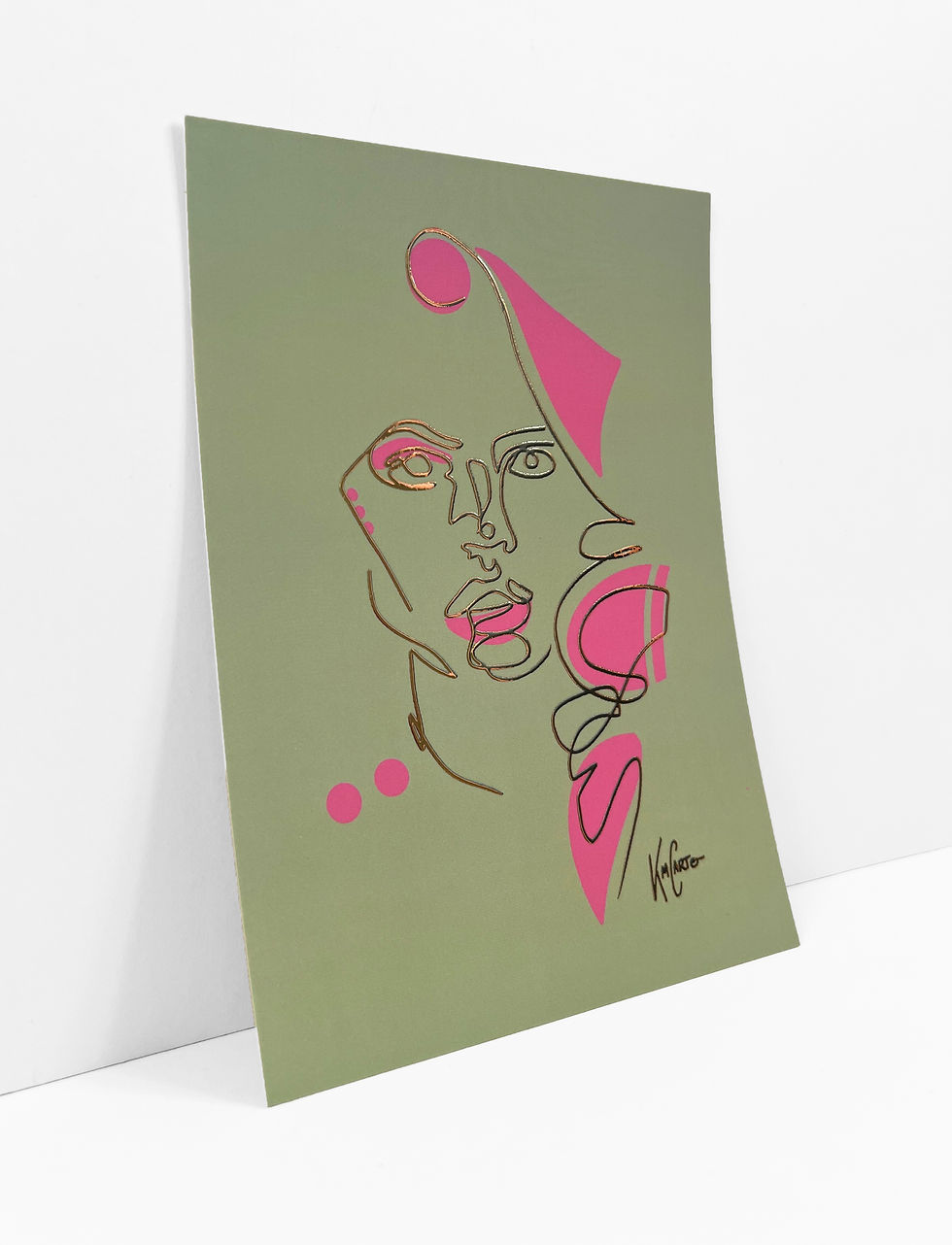 Thumbnail: Marie - Patterned Foil Postcard