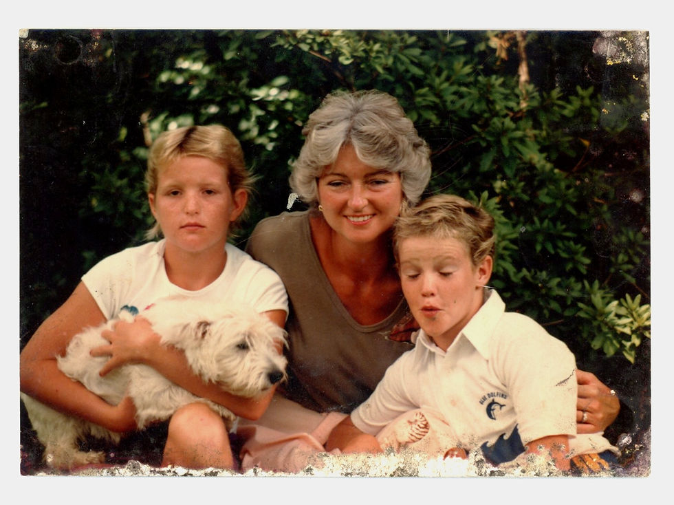 Linda with twins Allison and WIll