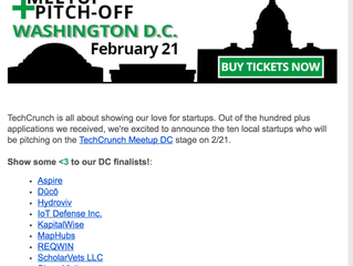 MapHubs is a Finalist at TechCrunch DC