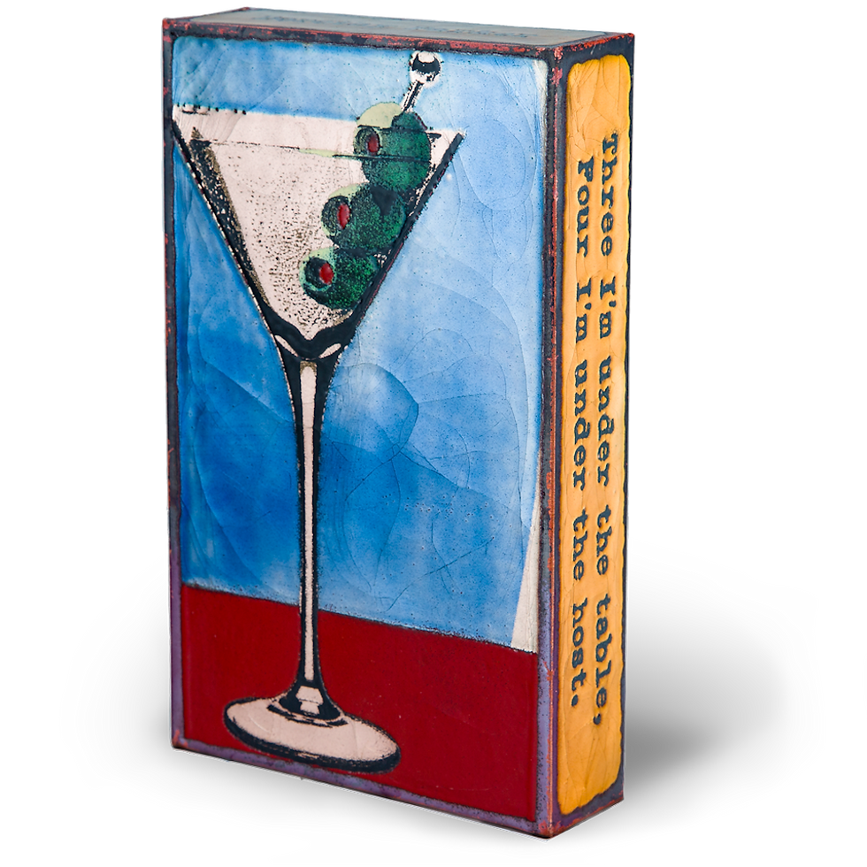 Thumbnail: Martini glass with olives, 
