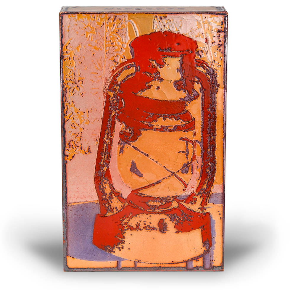 Thumbnail: Red lantern art piece against colorful background; 094 - Shine On.