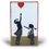 Thumbnail: Two children reach for a red balloon Banksy artwork 229 - Fresh Ride.