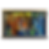 Painting of a tiger in the jungle, framed in a black and gold border.