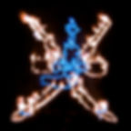 Khanjer coloured Fire Sculpture
