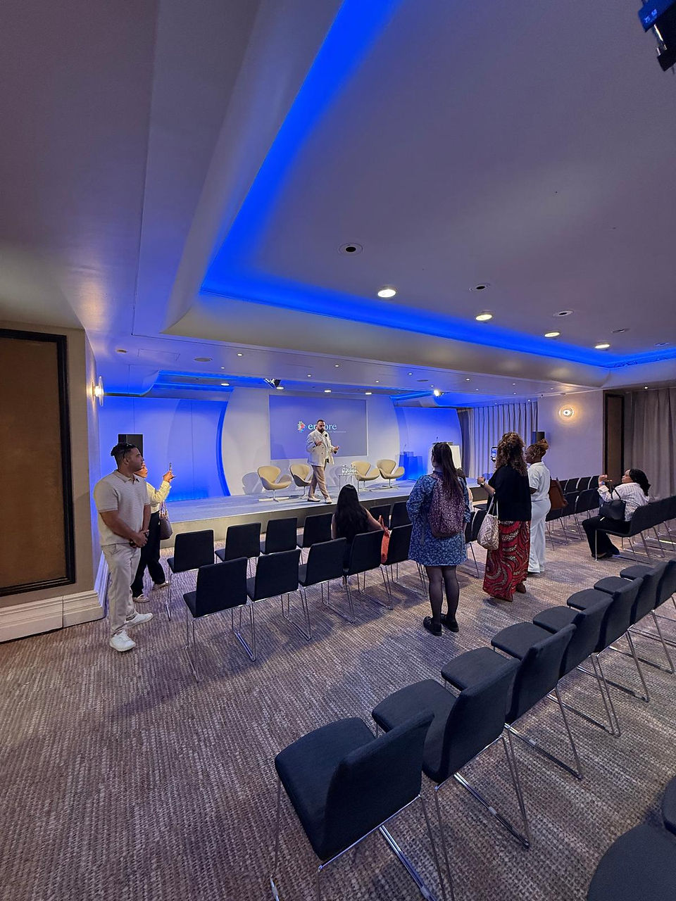 Event management course students from The Event School London on site tour at The Andaz