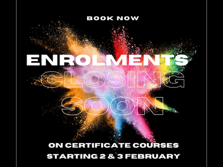 Enrolments Closing Soon on Virtual Certificate Courses