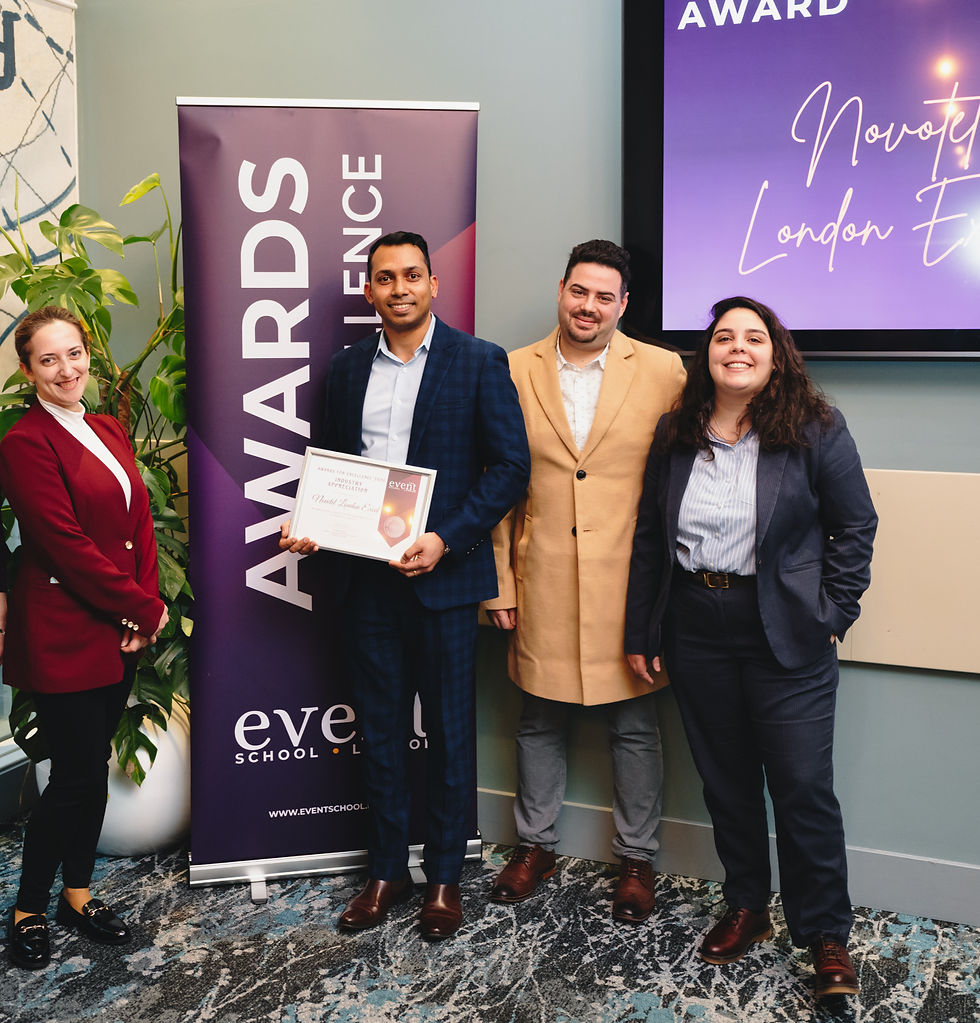 Novotel London Excel, Industry Appreciation Award, The Event School London Awards for Excellence 2026