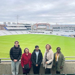 Sports and Event Management course students on site tour at The Oval London