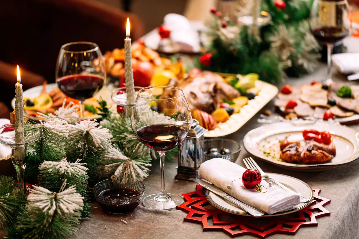 Arranged Food and Objects