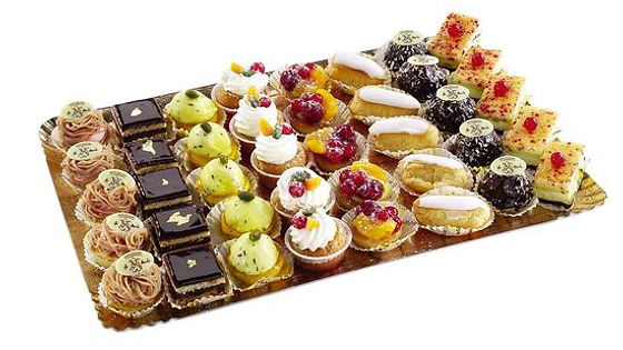 40 mini Franske kaker fat