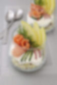 Laks enkelt verrine