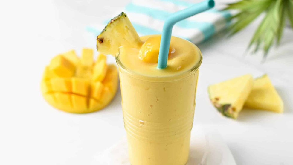 Ananas mango vegan og glutenfri smoothie