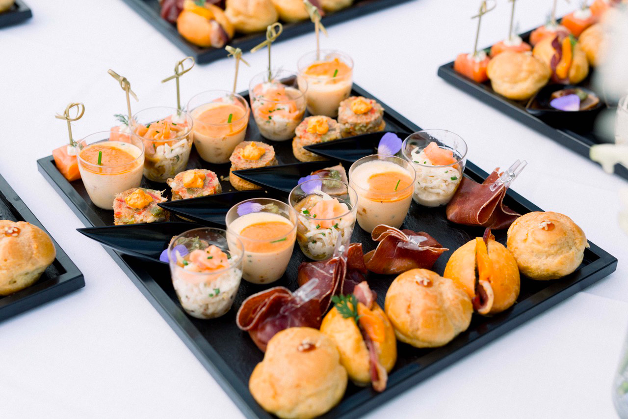 Arranged Food and Objects
