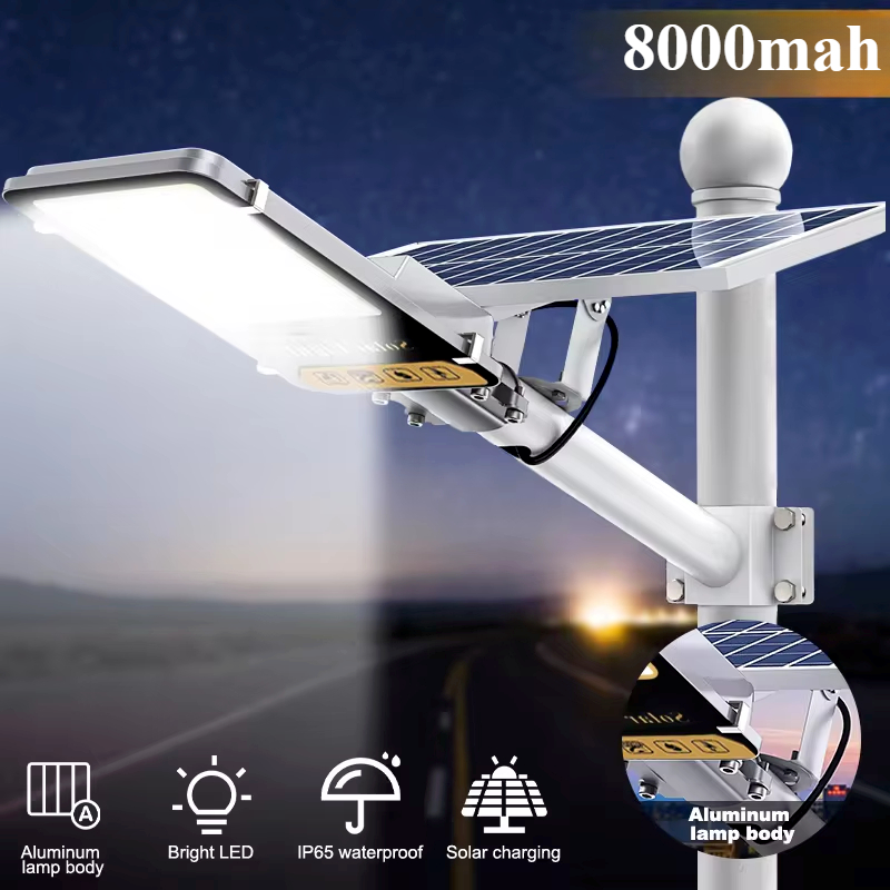 Aluminum 8000mah High Power Solar Light Outdoor Solar Street Light Waterproof St