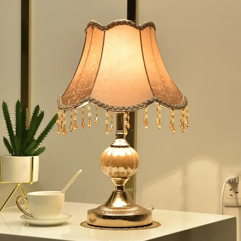 European Style Table Lamp Bedroom Bedside Lamp Touch Simple Modern Romantic Crea