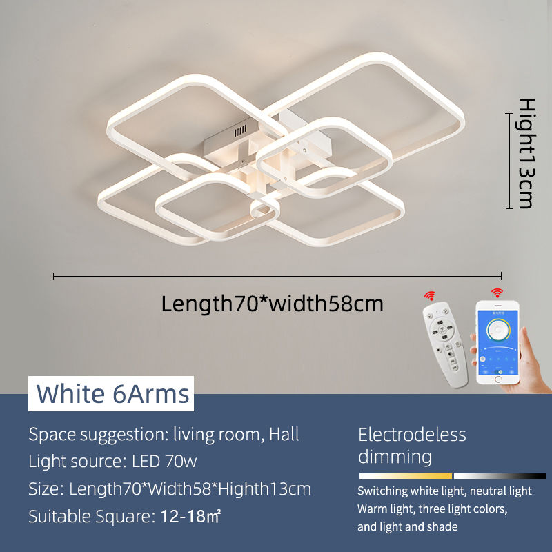 Miniatura: NEO Gleam Modern led Chandelier ceiling for living room bedroom study room AC110