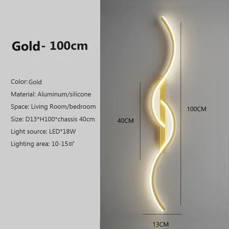Miniatura: Modern LED Wall Sconce for Bedroom Bedside Living Room Corridor Wall Lamp Indoor