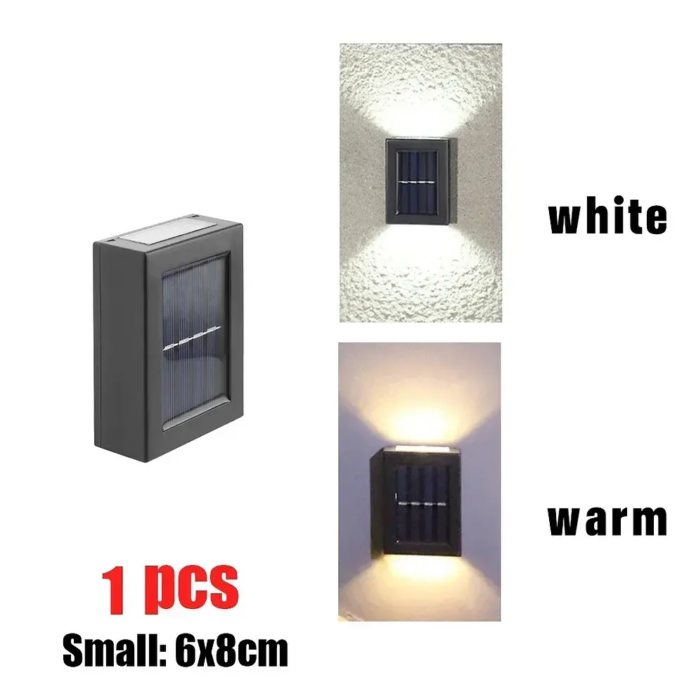 Miniatura: 1~6pcs Solar Light Outdoor Up and Down Wall Washer Light Waterproof Solar Lamp G