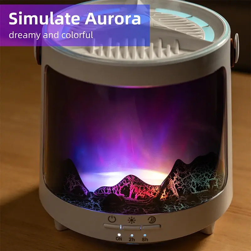 Thumbnail: Flame Aroma Diffuser Colorful Aurora Humidifier Home Fragrance Machine