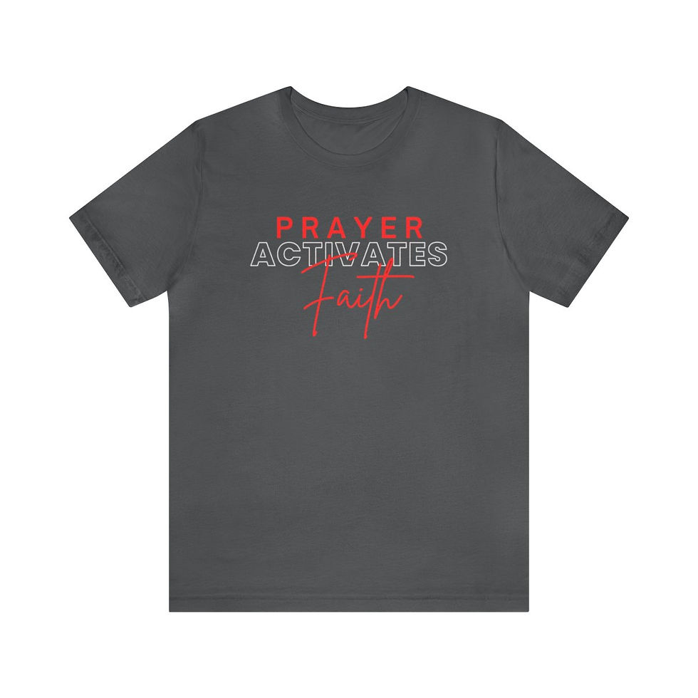 Thumbnail: Prayer Activates Faith Unisex Jersey Short Sleeve Tee
