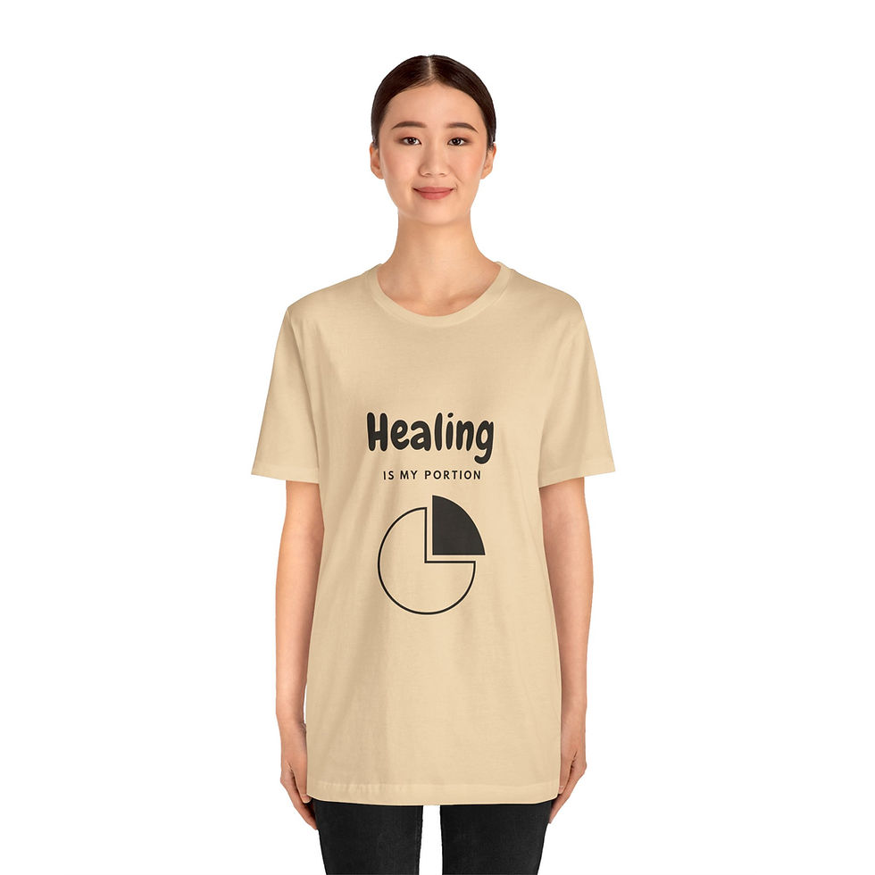 Thumbnail: Healing Is My Portion Unisex Jersey Short Sleeve Tee