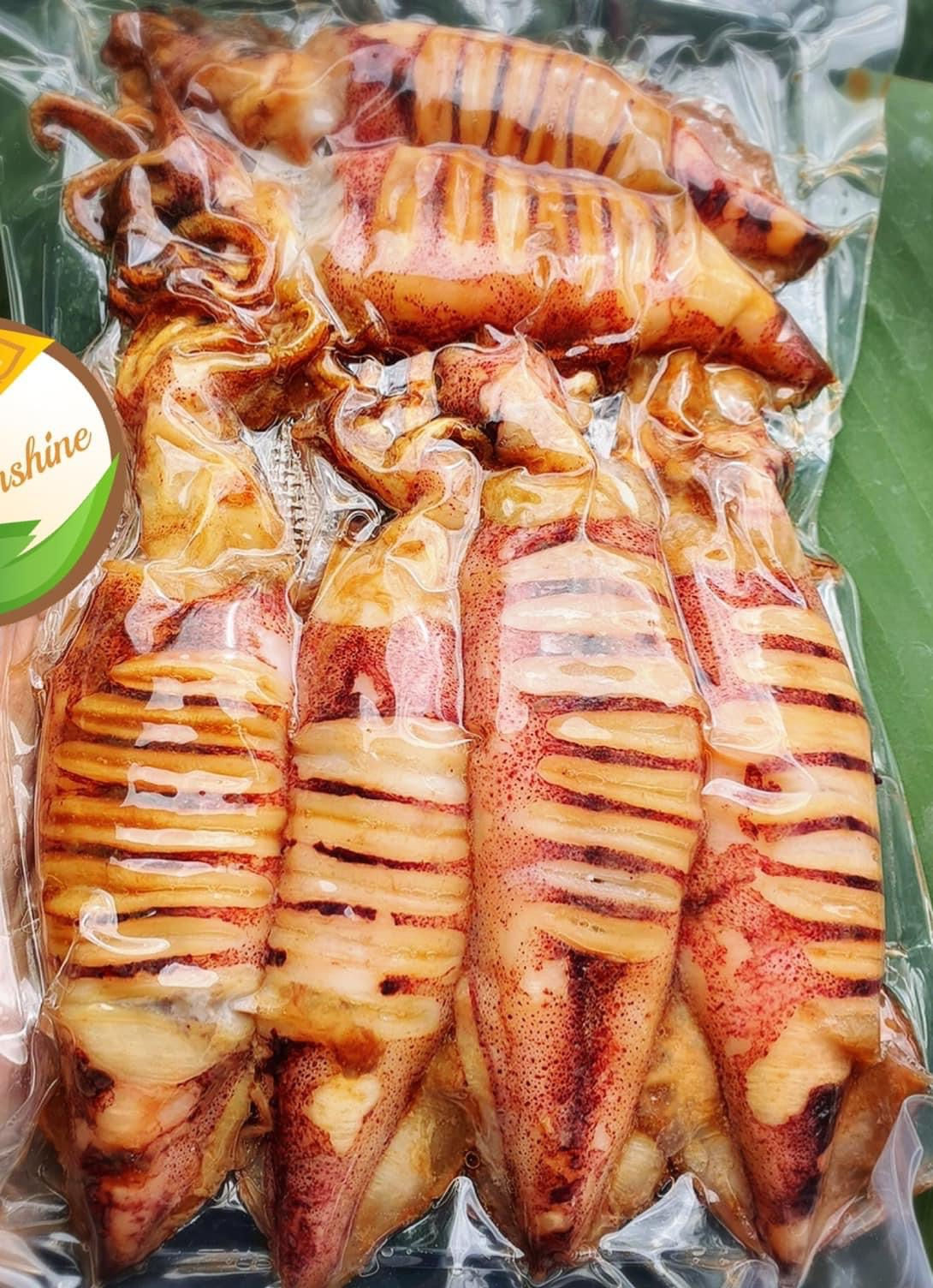 ปลาหมึกไข่แดดเดียวทอด พร้อมอุ่นทาน ไข่แน่น 5-6 ตัว 
