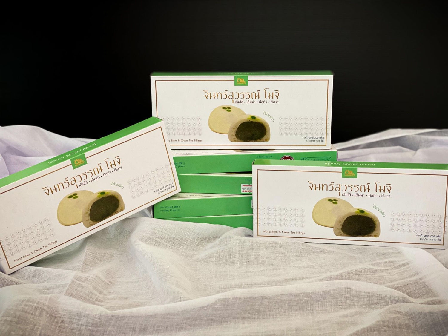 Moji ไส้ถั่วชาเขียว