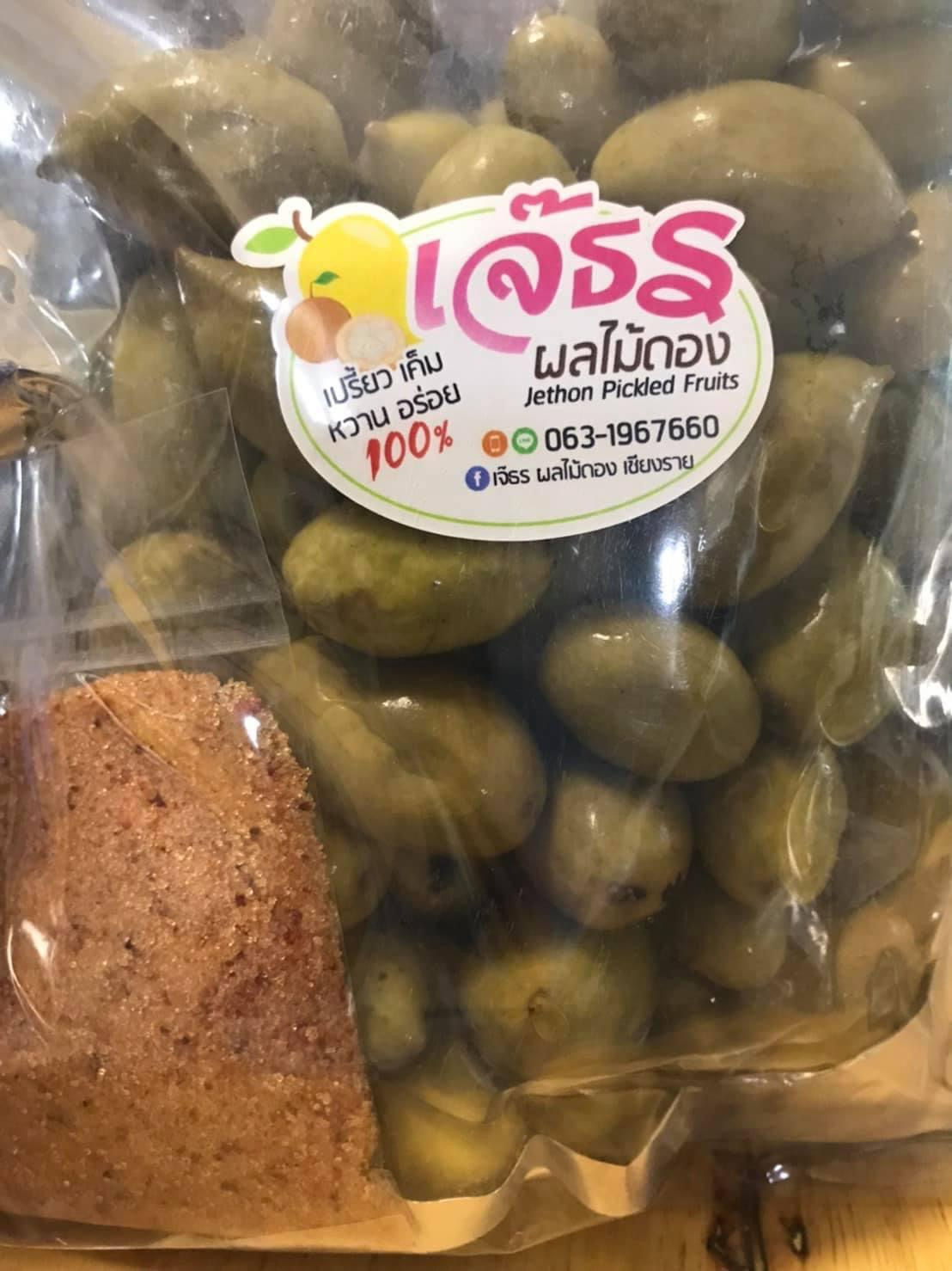 เจ้ธร มะกอกน้ำ 500 กรัม พร้อมพริกเกลือ