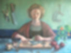 Nathalia, with knife