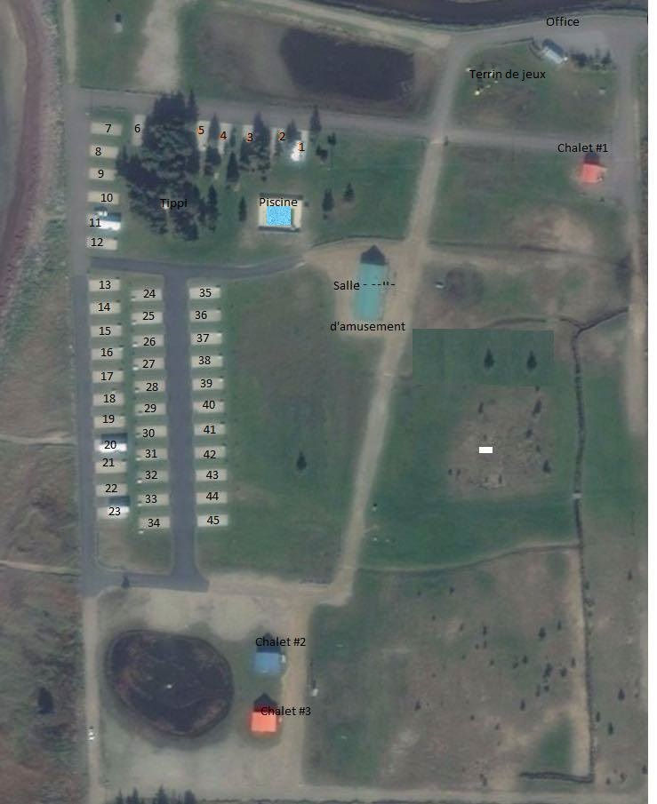 Map of the camping