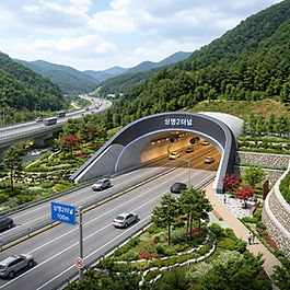 터널 조감도 및 3D 투시도 제작