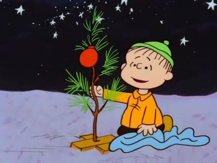 " I can tell you what Christmas is all about. Lights please........."