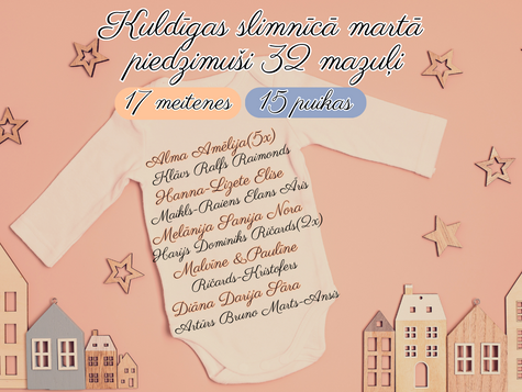 Martā piedzimuši 32 mazuļi