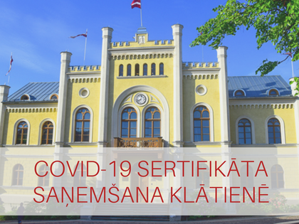 No šodien iespēja saņemt Covid-19 sertifikātu arī klātienē pašvaldībā
