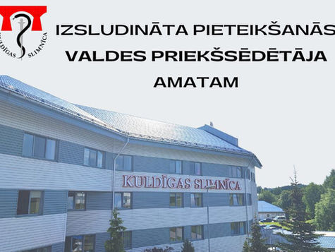 Izsludināta pieteikšanās valdes priekšsēdētāja amatam