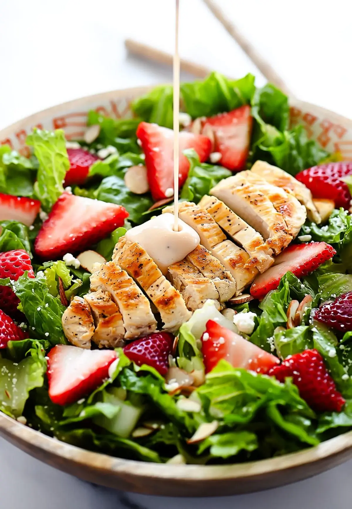 Crispy Strawberry Caesar Salad