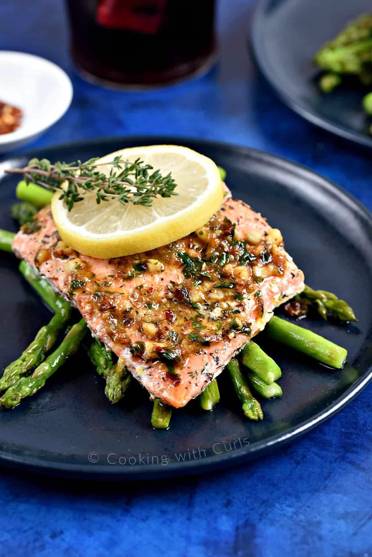 Lemon Garlic Salmon & Roasted Asparagus