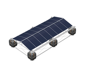 Graphic floating PV system
