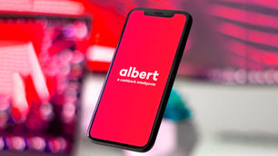Tela do aplicativo Albert para fidelização de clientes