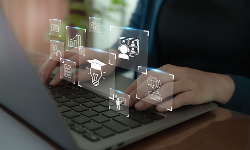 e-learning-technology-concept-online-education-webinar-online-coursesai-machine-learning-e