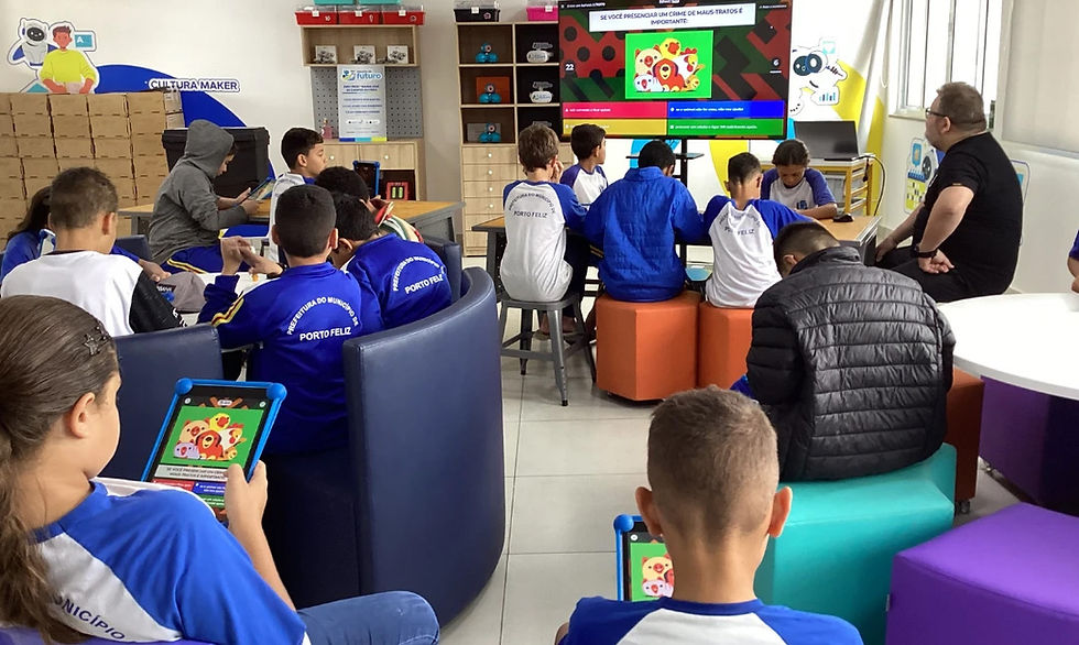 Projeto Escola do Futuro em Porto Feliz em parceria com a Faz Educação & Tecnologia