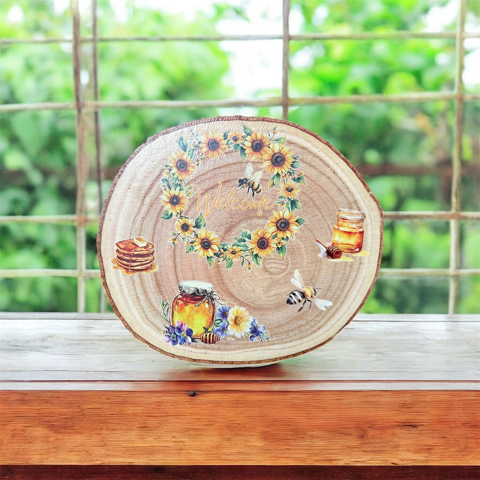 Thumbnail: "Welcome" Sunflowers Plaque