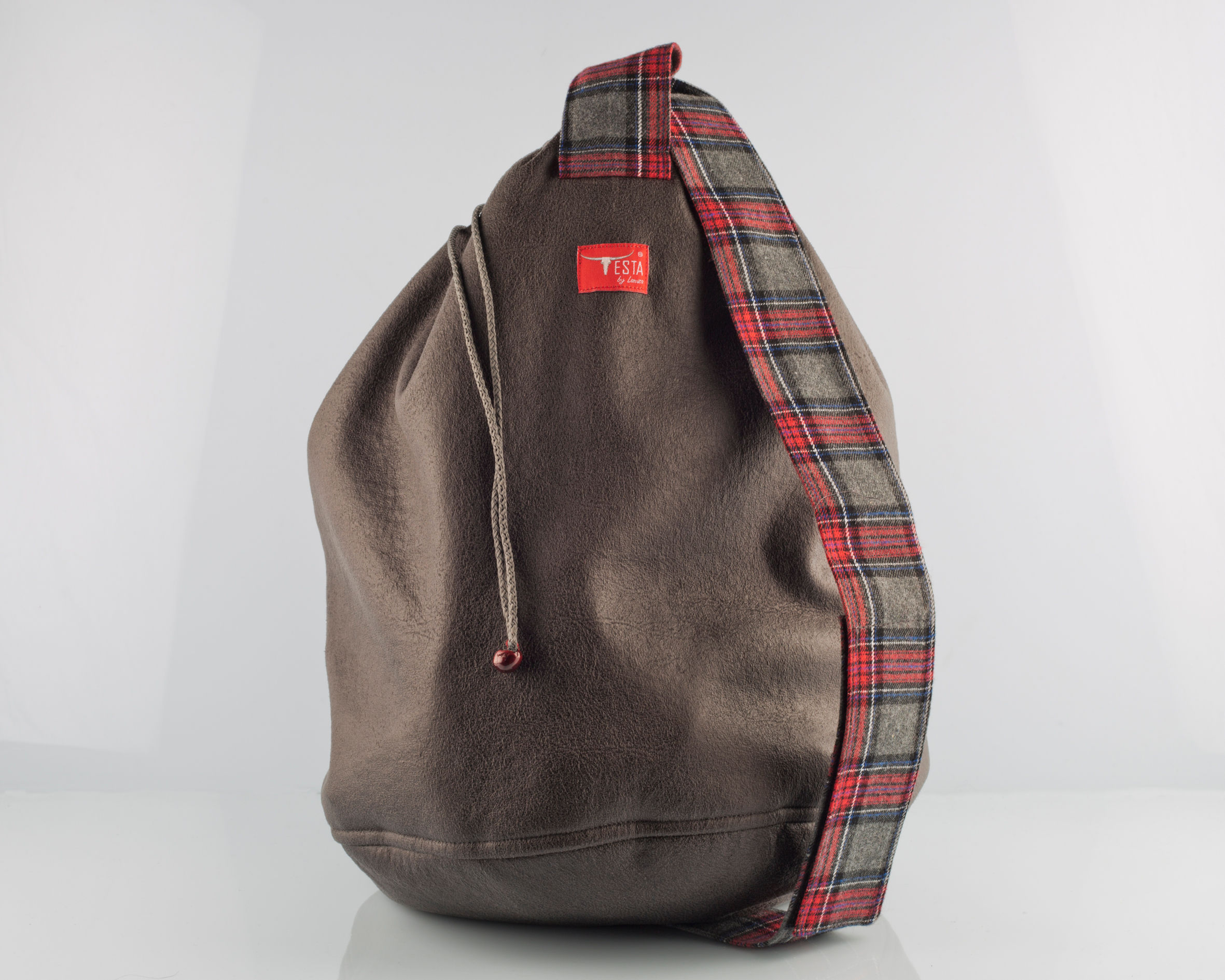 Gris Tartán gris-rojo