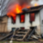 Fire Damaged House