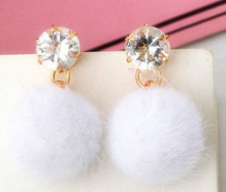 Miniature : Boucles d'Oreilles "Pompon" Femme