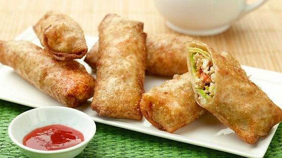 Chicken Roll with fries 4 pieces